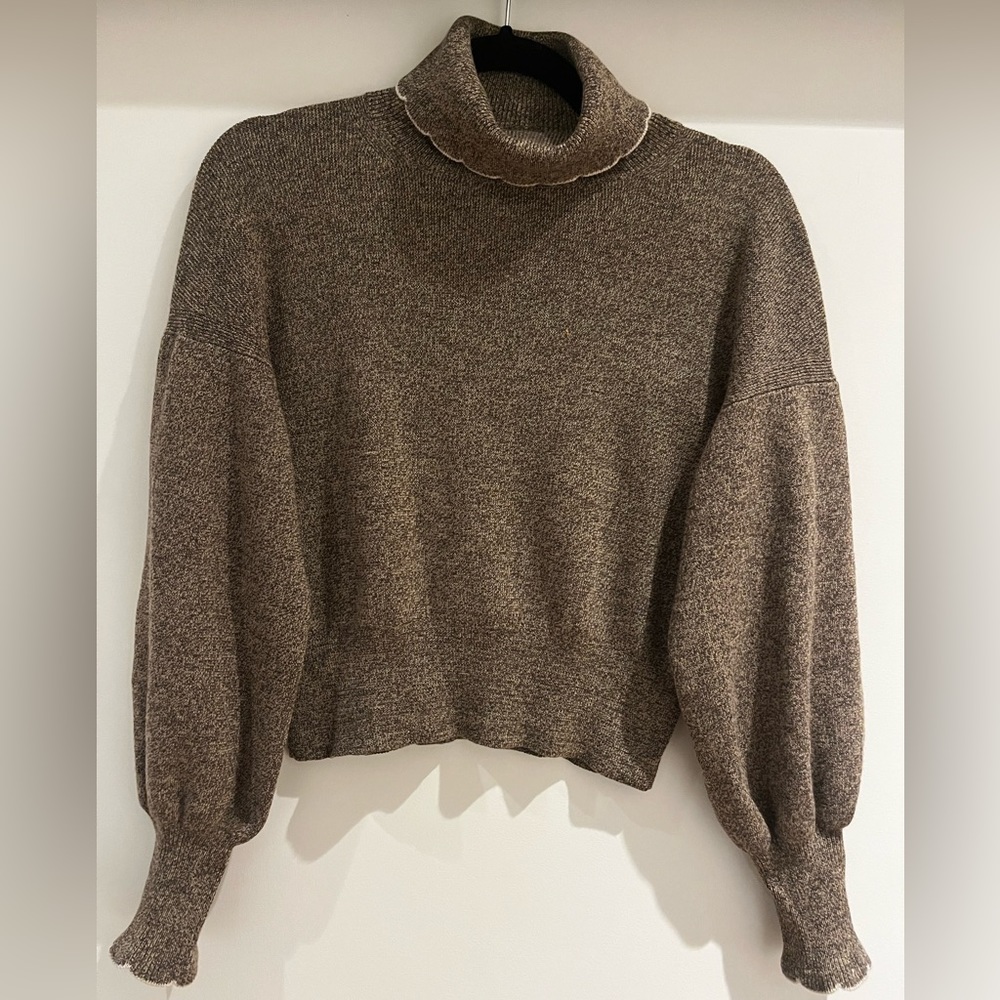 See by Chloé Scalloped Mockneck‎ Sweater